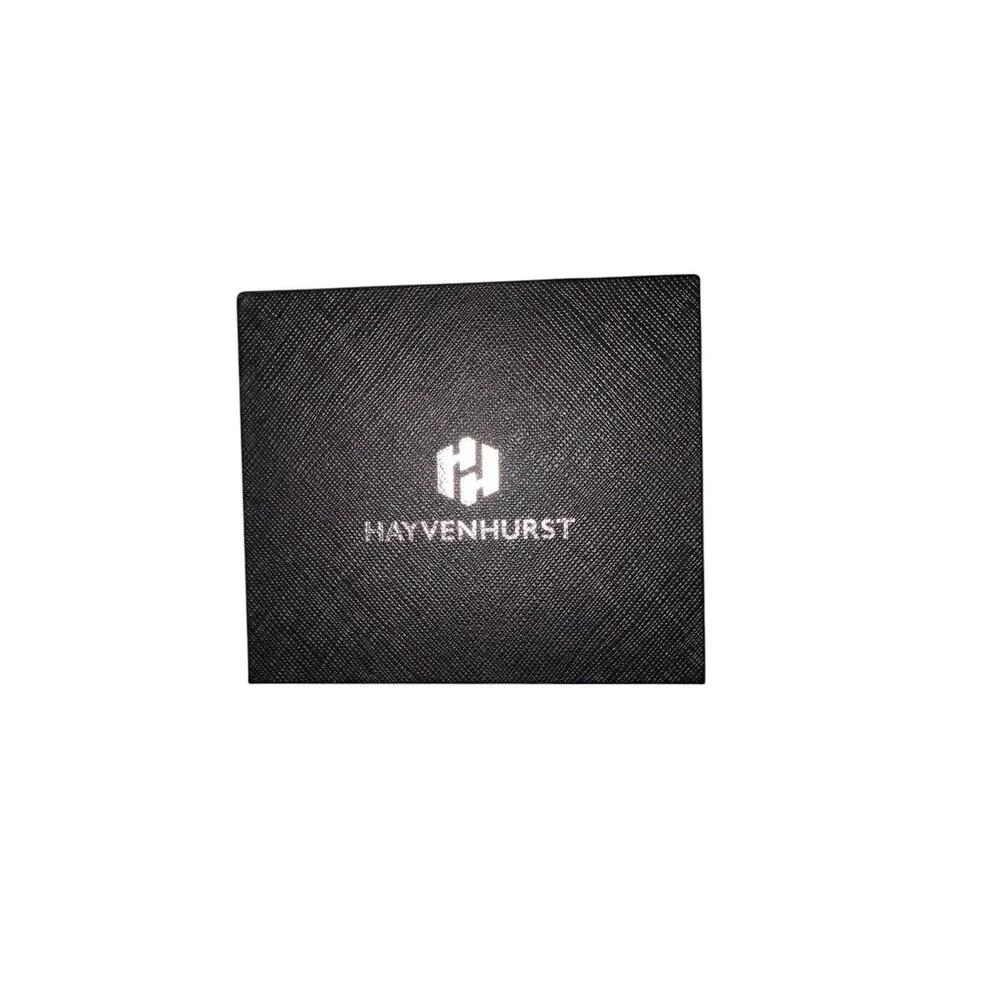 Hayvenhurst Wallet for Men Iron Slim RFID Blocking Metal Wallet with Money Clip